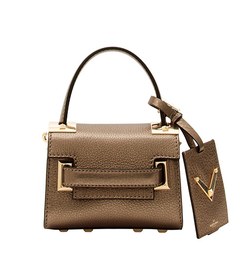 VALENTINO GARAVANI My Rockstud古銅金迷你提包,60,500元